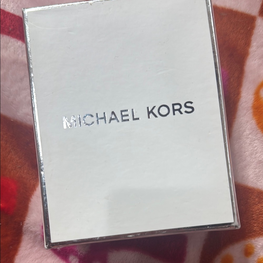 Michael Kors key chain puff green